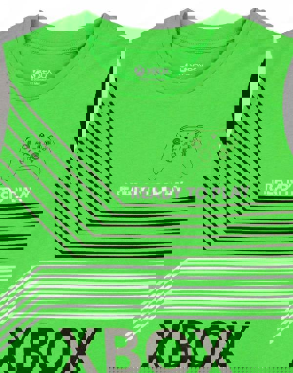 Xbox Boys Green Game Console Short Sleeve Short Leg Pyjama Set [dis]