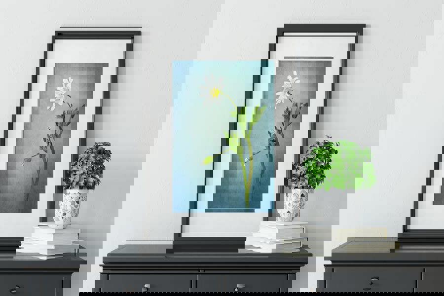 Jacky Parker flower print framed