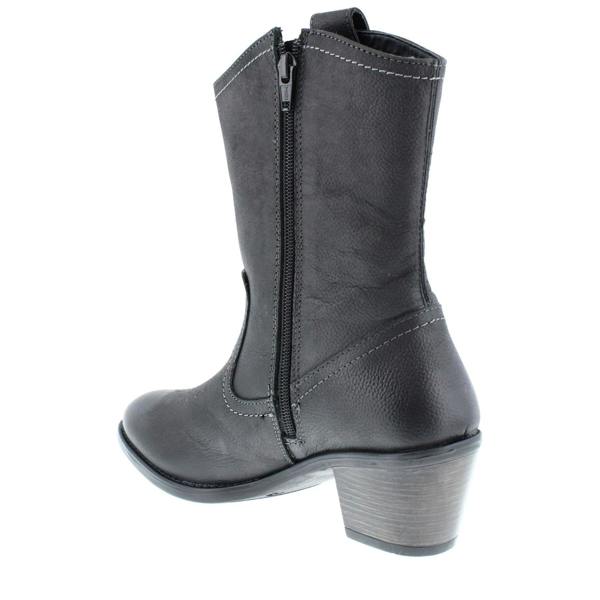 HX London Dallas Women's Leather Mid-Calf Cowboy Boots