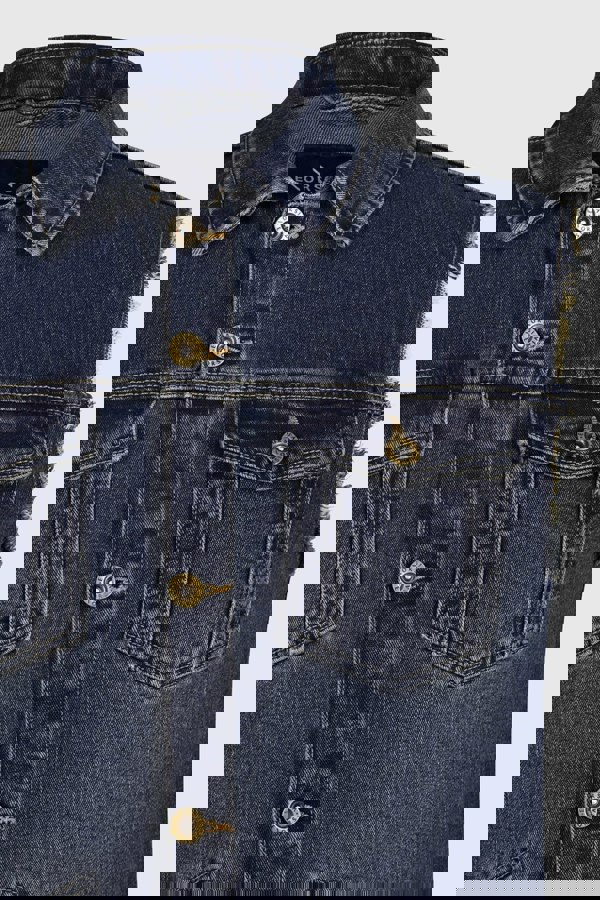 Men's Regular Fit Stretch Denim Sleeveless Jacket Navy Colour Enorsia UK