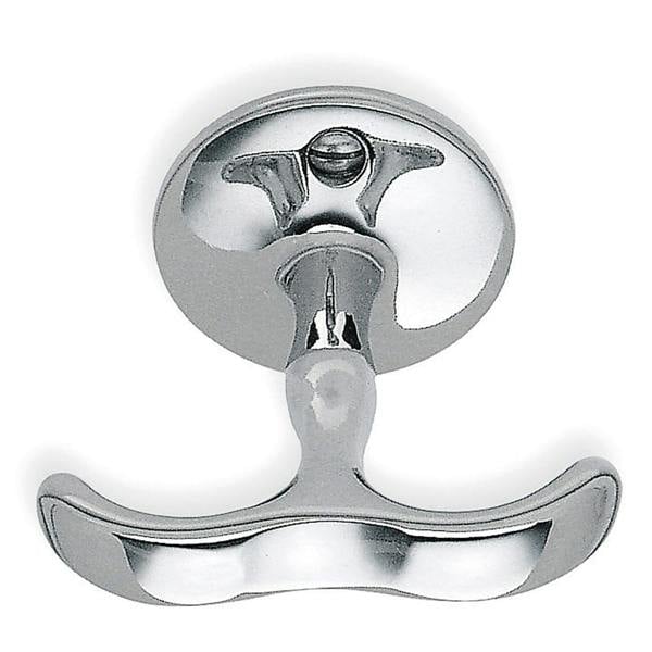 Polished chrome double shelf hook