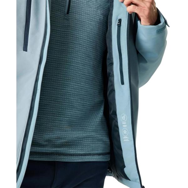 Regatta Mens Highton Two Tone Waterproof Stretch Insulated Jacket - Dusky Blue/Navy - 