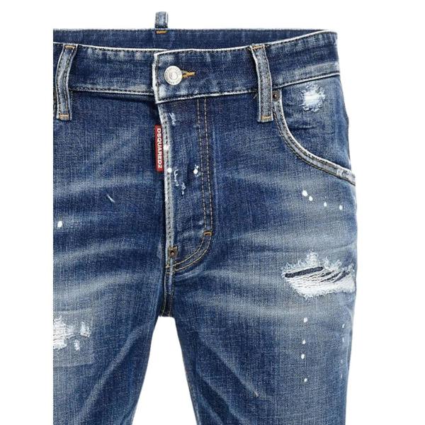 DSQUARED2 Super Twinky Jean Reinforced Worn Denim Wash Blue Jeans W30