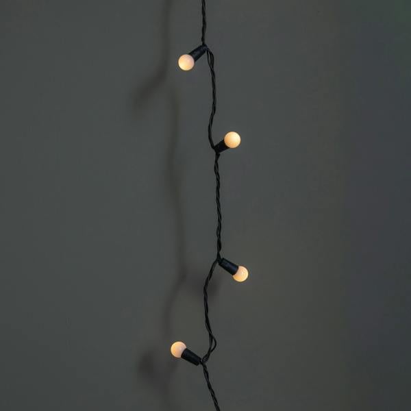 Samuel Alexander 50 LED Pearl Berry Multi-Action Christmas String Lights in Warm White