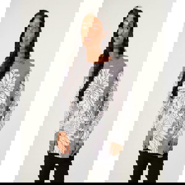 Blue Vanilla Large Sequin Flower Jumper