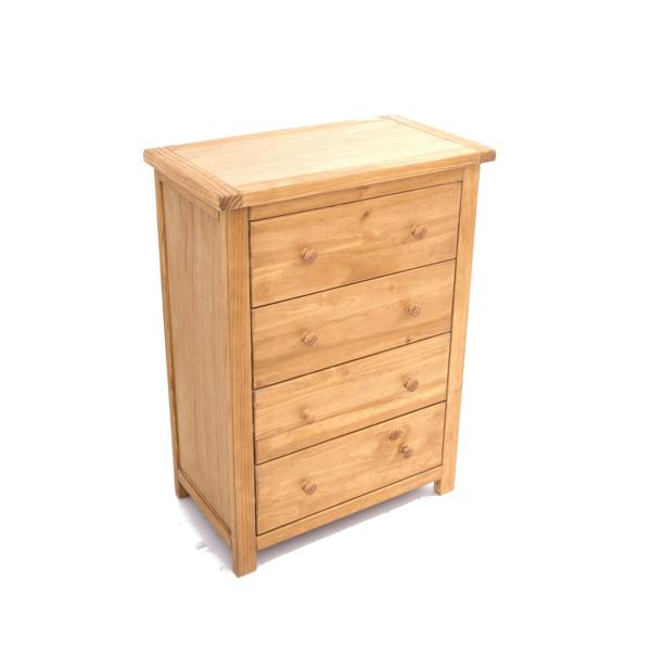 Cabinet Bits Lugo 4 Drawer Chest of Drawers Wood Knob