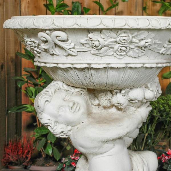Cherub Planter Pair Vase Urn 