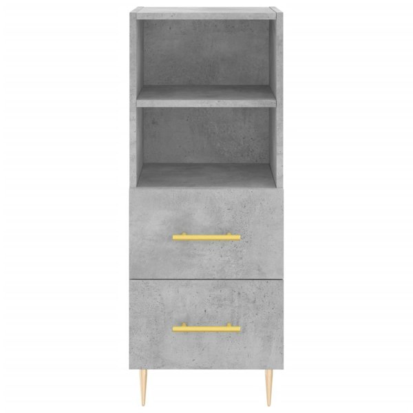 Berkfield Highboard Concrete Grey 34.5x34x180 cm Engineered Wood