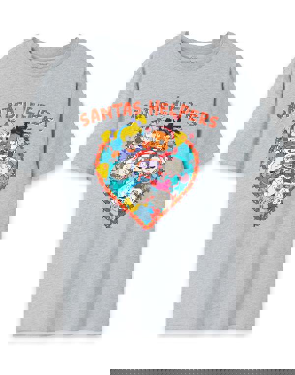 Rugrats Womens Grey Santas Helpers Short Sleeved T-Shirt