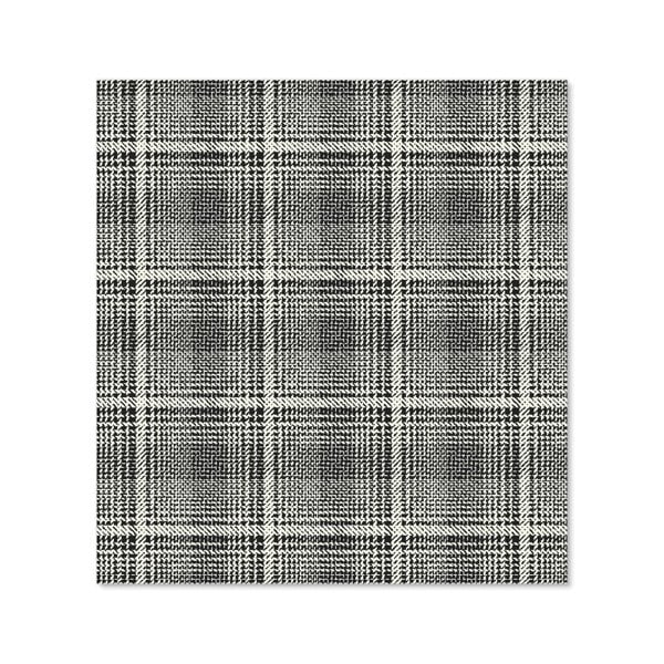 Warren Reed - Designer Monochrome Textured Checked Pattern Kitchen Splashback