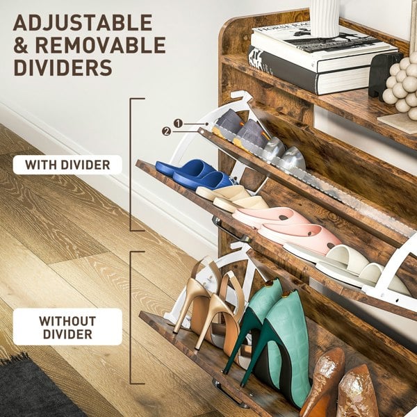 Flip-down Shoe Cabinet