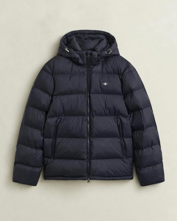 GANT Mens Active Cloud Jacket - 433 Evening Blue | CHO | Designer Mens Padded Jackets