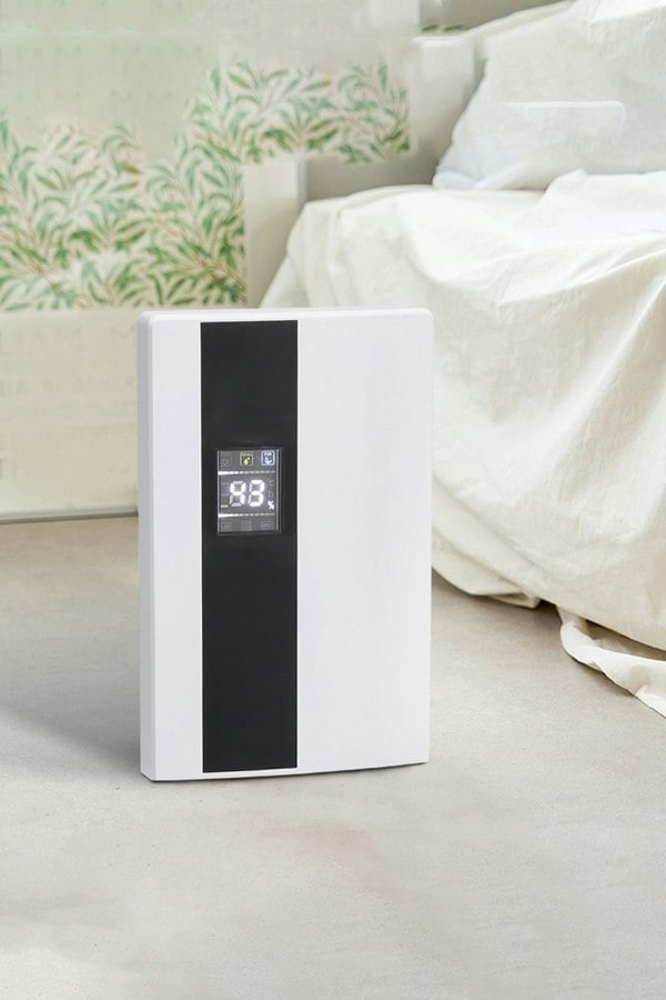 Living and Home Silenced Remote Control Dehumidifier with Drain Hose