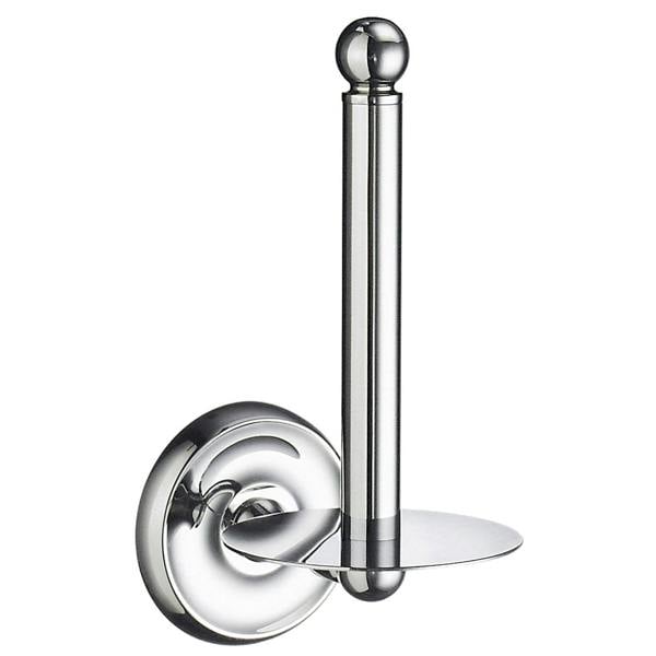 Polished chrome spare toilet roll holder