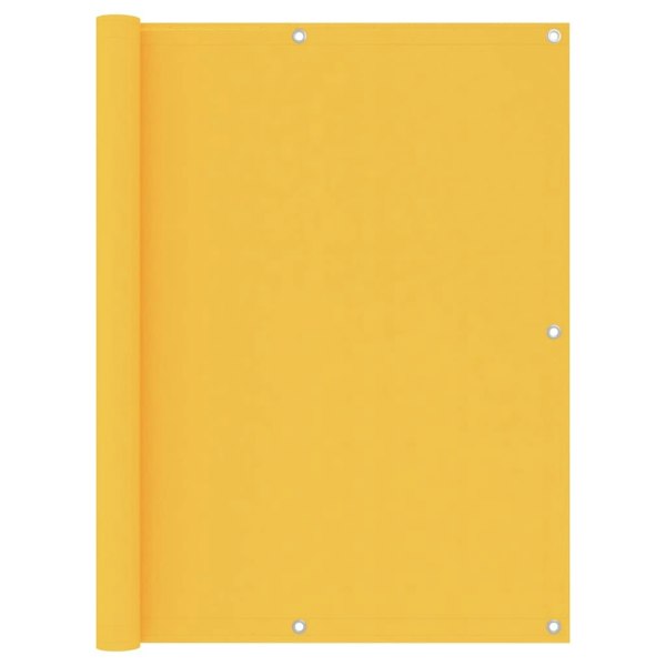 Berkfield Balcony Screen Yellow 120x600 cm Oxford Fabric