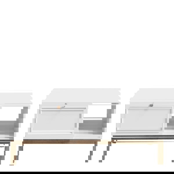 Furniture To Go Wensley 1 Drawer Coffee Table in Light Grey and Oak