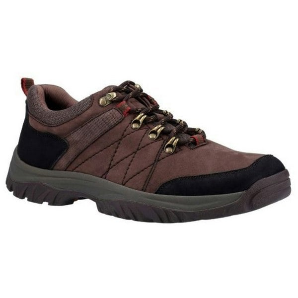Cotswold Mens Toddington Lace Up Nubuck Leather Shoe - Brown