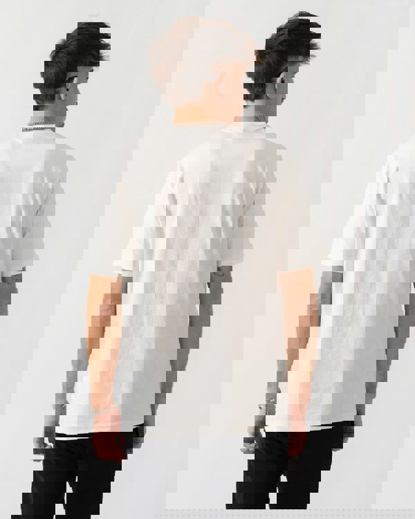 Napapijri Badge Mens Short Sleeve T-Shirt - White Heron 206