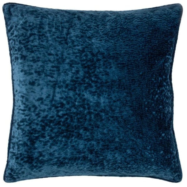 Paoletti Velvet Ripple Cushion Cover - Navy