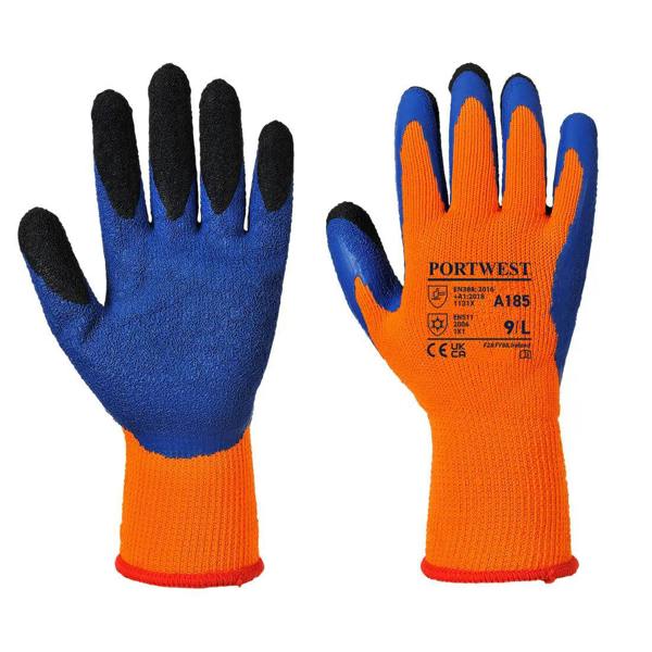 Cold 7 Latex Crinkle Finger Dipped Glove (Pack of 12) - Hi-Vis Trousers