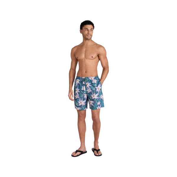 Animal Mens Deep Dive Floral Board Shorts - Green - 