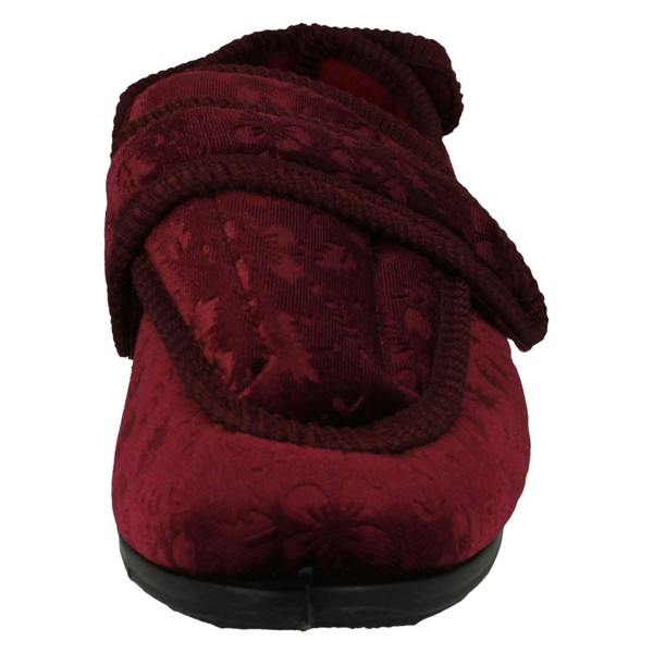 Jo & Joe Ladies Jo & Joe Adustable Hook And Loop Slippers Gladys