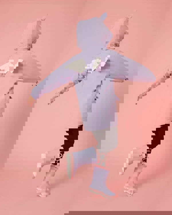 Roarsome Girls Sparkle The Unicorn Waterproof Coat in Purple