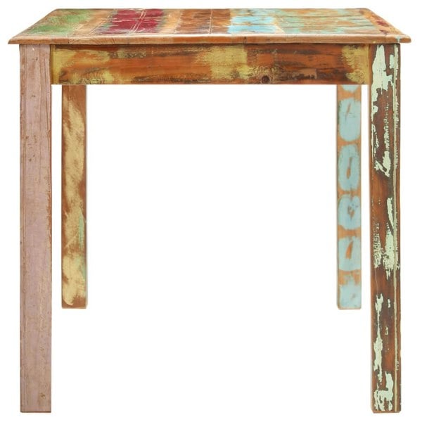 Berkfield Dining Table Solid Reclaimed Wood 160x80x76 cm