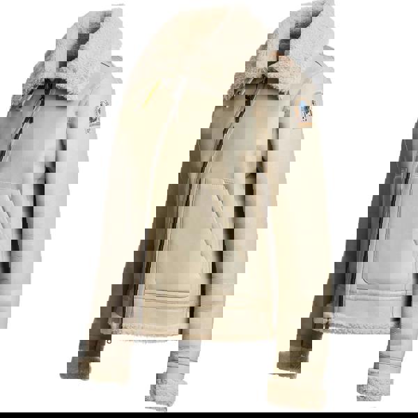 Parajumpers Gialean Special Oat Brown Leather Jacket