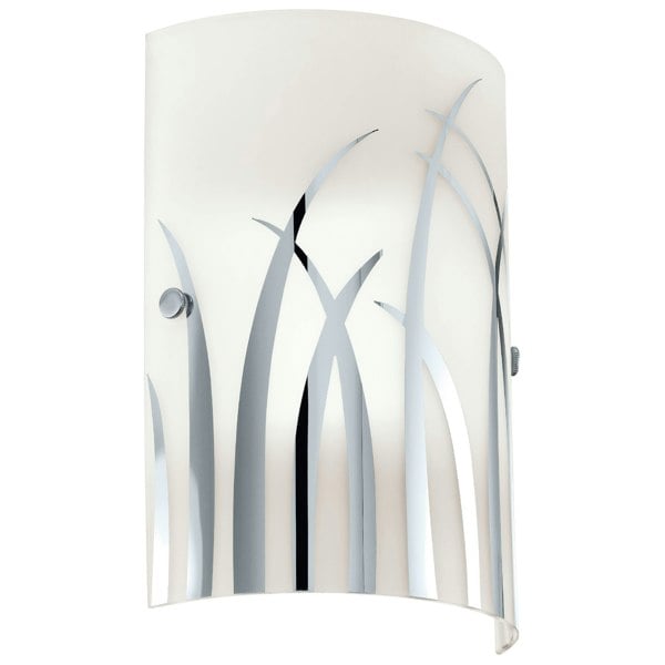 EGLO Rivato Wall Light In White / Chrome Decoration