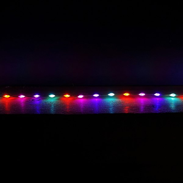 Samuel Alexander 6.4m Compact MicroBrights Christmas Lights with 400 LEDs in Rainbow