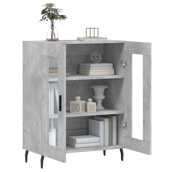 Berkfield Sideboard Concrete Grey 69.5x34x90 cm Engineered Wood