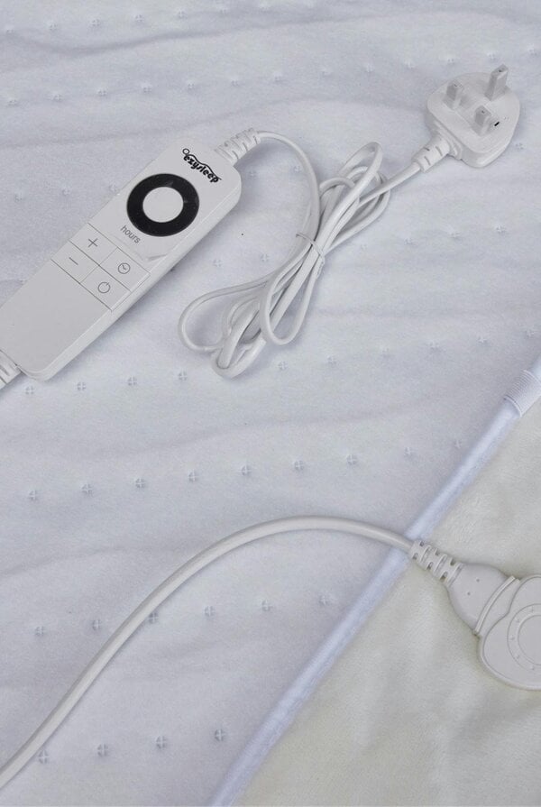 Ezysleep Premium Fleece Top Dual Control Heated Electric Blanket