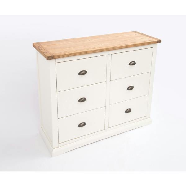 Cabinet Bits Cosenza 6 Drawer Chest of Drawers Brass Cup Handle