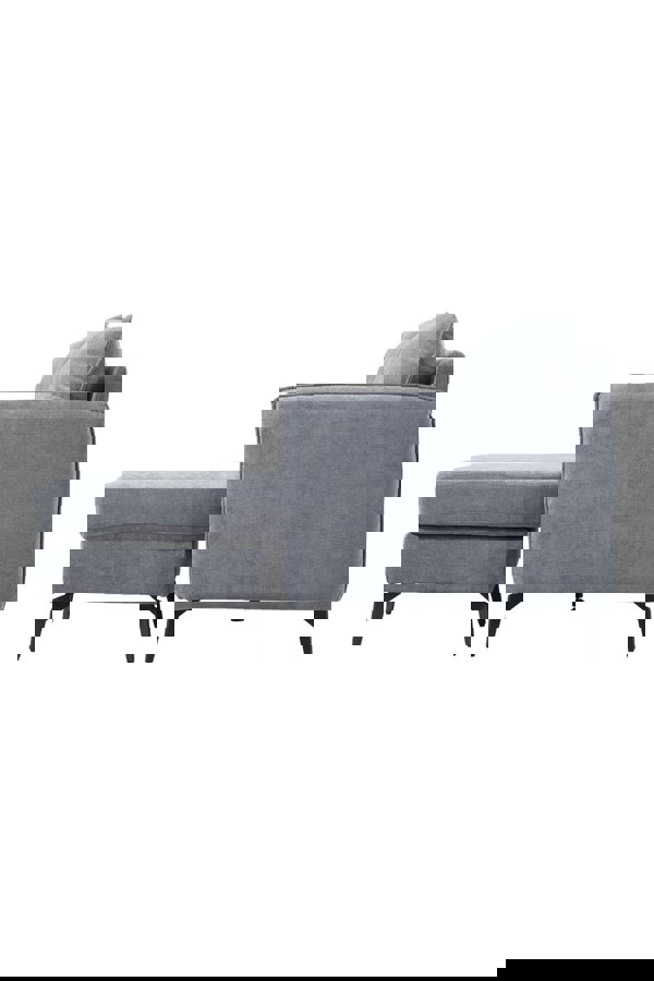 Living and Home 3-Seater Upholstered Corner Sectional Sofa