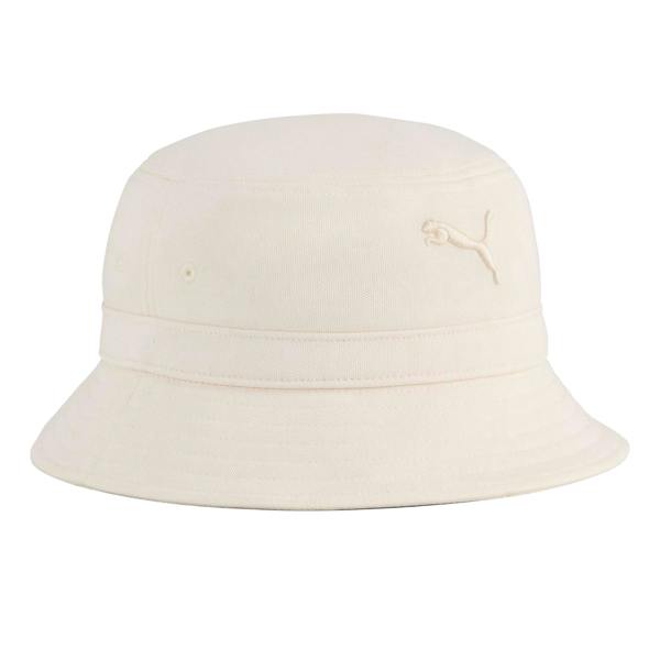 Puma Unisex Adult Premium Essential Logo Bucket Hat - White - 