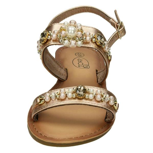 Spot On Girls Spot On Pearl Jewel Trim Sandals