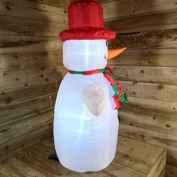 Samuel Alexander 4ft (120cm) LED Outdoor Christmas Inflatables Snowman Indoor Light Up Decorations