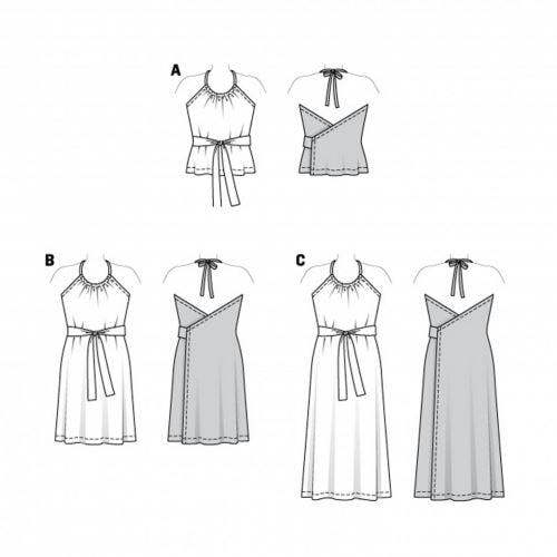 Burda Sewing Pattern 6118 Tops and Dresses For Women, 34 to 44 - Easy