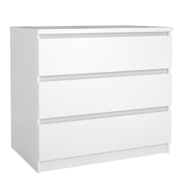Furniture To Go Naia Chest of 3 Drawers in White High Gloss