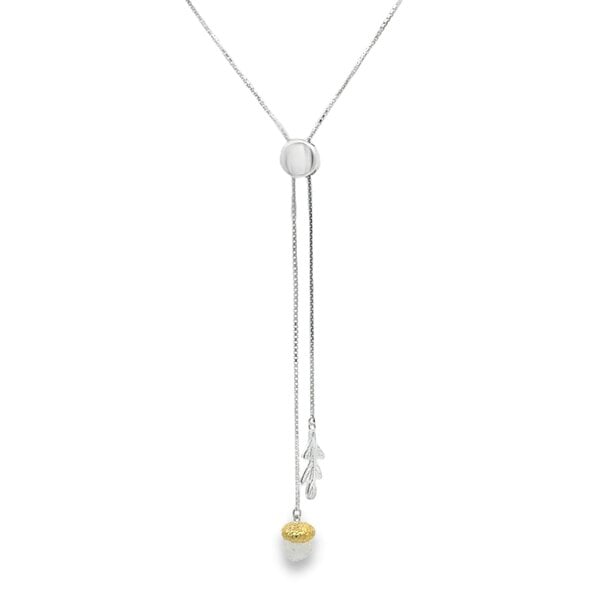 Reeves & Reeves Acorn Slider Necklace