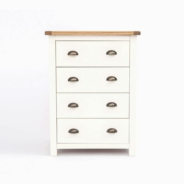 Lovere 4 Drawer Chest of Drawers Brass Cup Handle