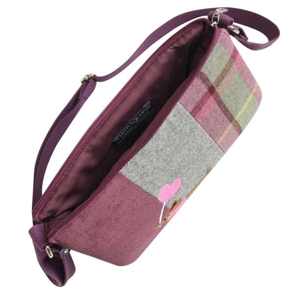 Earth Squared Dachshund Dog Wool Tartan Tweed Messenger Bag