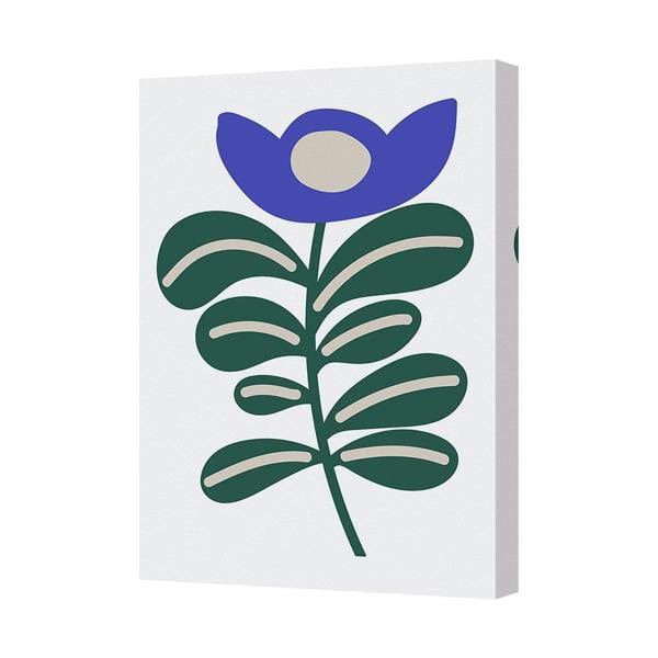 Benjamin Tate Design Contemporary Botanical Canvas Art Print With Deep Wooden Frame And Brackets