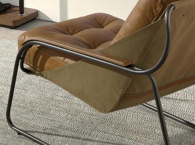 Angel Cerdá Brown Leather Armchair 5155