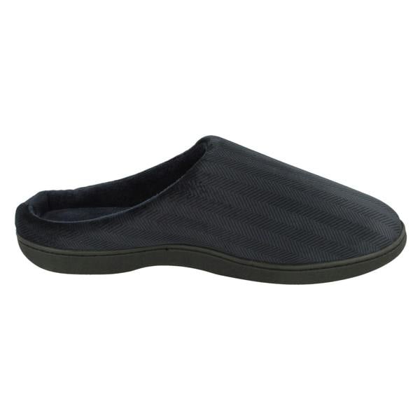 Mens So Comfy Slip On Velour Mule Slippers Stan
