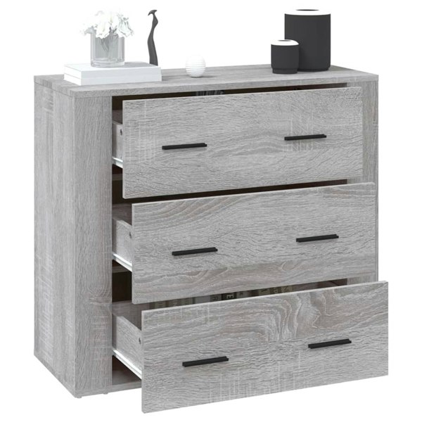 Berkfield Sideboard Grey Sonoma 80x33x70 cm Engineered Wood