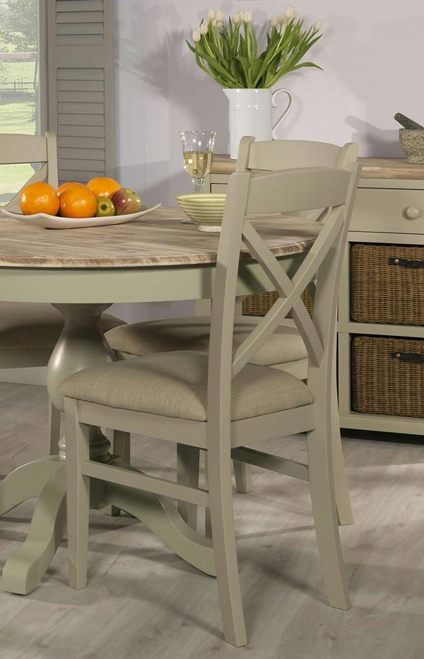 Statement Furniture Florence Crossback Dining Chair with Upholstered Seat