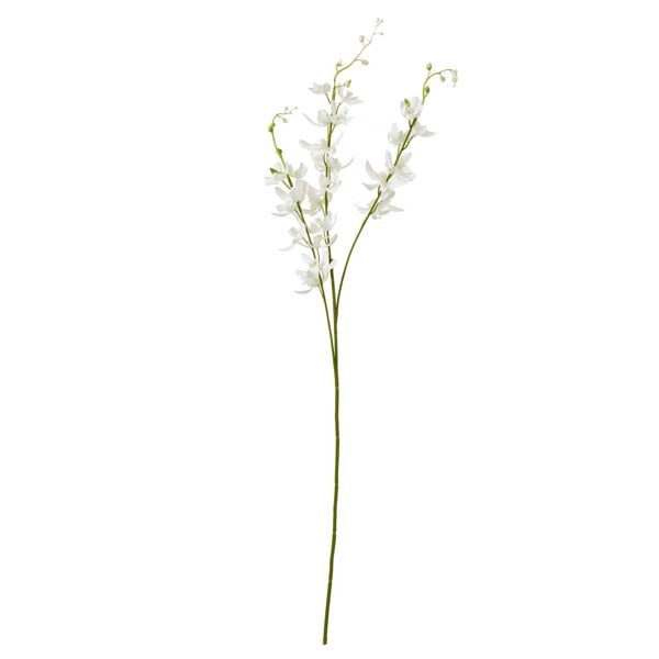 Hill Interiors Cymbidium Spray Artificial Flower - White