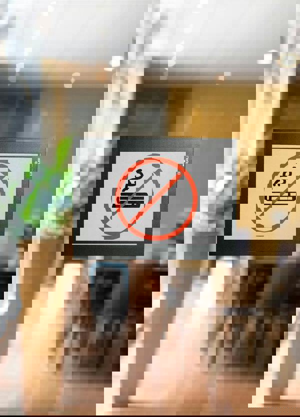 Durable DURAFRAME Self Adhesive Magnetic Signage Frame | 2 Pack | A6 Black